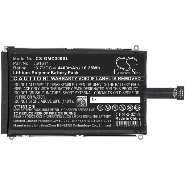 GlocalMe G1611, G3 Series Replacement Battery 4400mAh / 16.28Wh