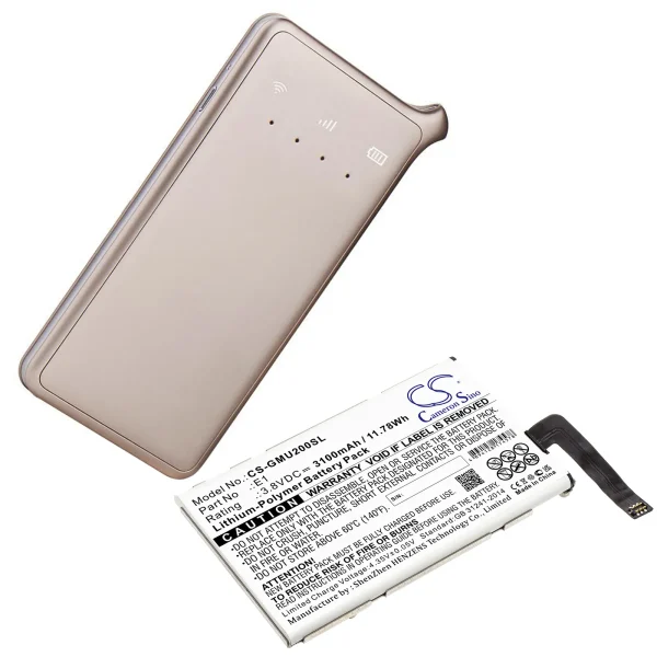 GlocalMe E1, GLMU18A02, U2, U2CS, U2S Series Replacement Battery 3100mAh / 11.78Wh - Image 5