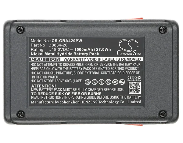 Gardena648844, 8844-20, EasyCut 42, Heckenschere EasyCut 42 Accu, SmallCut 300 Series Replacement Battery 1500mAh / 27.00Wh