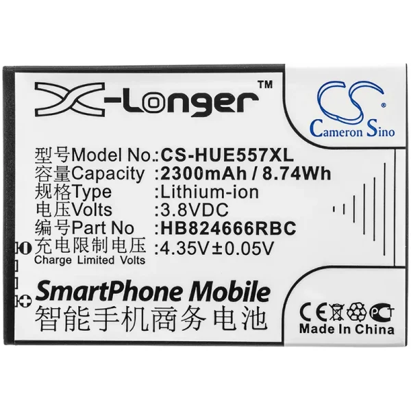 Huawei 501HW, 502HW, 504HW, 505HW, E5577 ebs-937 Series Replacement Battery 2300mAh / 8.74Wh