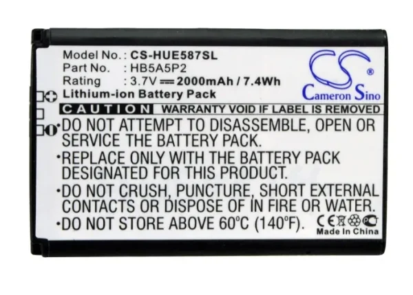 Sprint EC5072, Mobile Hotspot U3200, PCD EC5072, PCDH5072HS, U3200 Series Replacement Battery 2000mAh / 7.40Wh