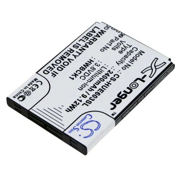 Huawei 601HW, 603HW Series Replacement Battery 2400mAh / 9.12Wh - Image 2