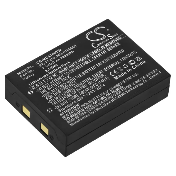 Cobra CXR 700, CXR 750, CXR 800, CXR 850, CXR825 Series Replacement Battery 700mAh / 5.18Wh - Image 2