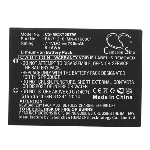 Cobra CXR 700, CXR 750, CXR 800, CXR 850, CXR825 Series Replacement Battery 700mAh / 5.18Wh