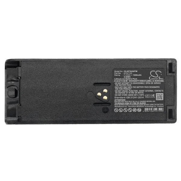 Motorola GP1200, GP2010, GP2013, GP900, HAT100 Series Replacement Battery 1200mAh / 8.88Wh