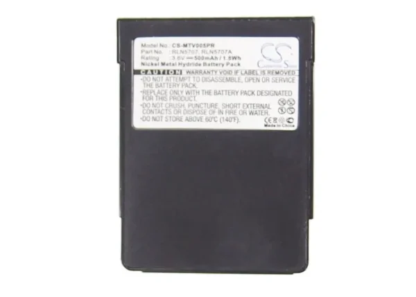 Motorola  Minitor 5, Minitor V5 Series Replacement Battery 500mAh