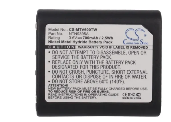 Motorola Talkabout T6000, Talkabout T6200, Talkabout T6210, Talkabout T6220 Series Replacement Battery 700mAh