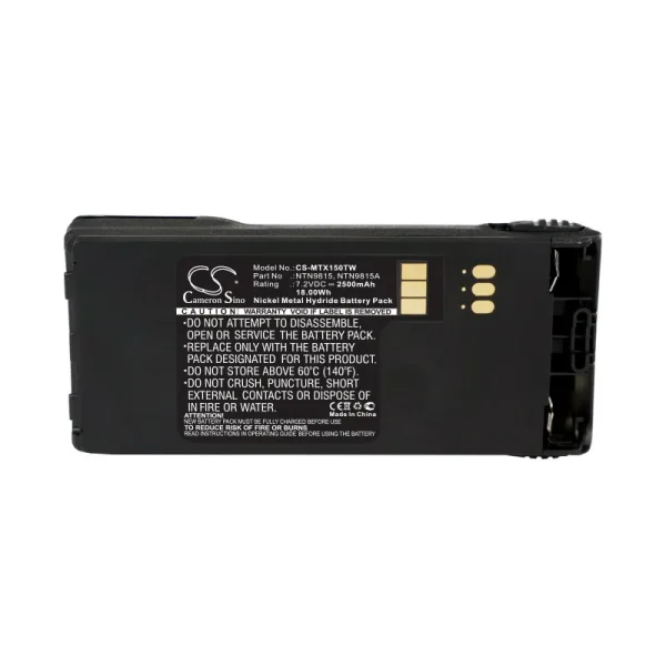 Motorola MT1500, NT1500, PR1500, Radius P25, XTS 1000 Series Replacement Battery 2500mAh / 18.00Wh