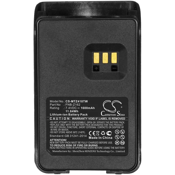 Motorola MagOne V418D, MagOne V468, MagOne Z148, SMP418 Series Replacement Battery 1600mAh / 11.84Wh