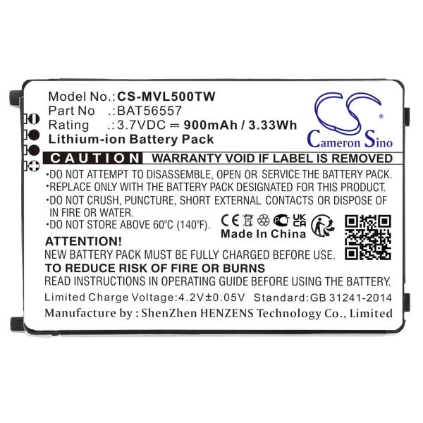 Motorola CLS1000, CLS1100, CLS1110, CLS1114, CLS1410 Series Replacement Battery 900mAh / 3.33Wh