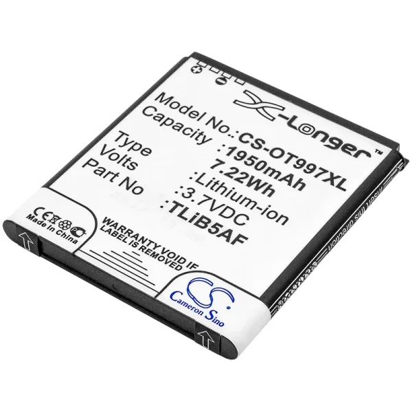 TCL J160, MW40, MW40CJ, MW40V, MW40VD Series Replacement Battery 1950mAh / 7.22Wh - Image 3