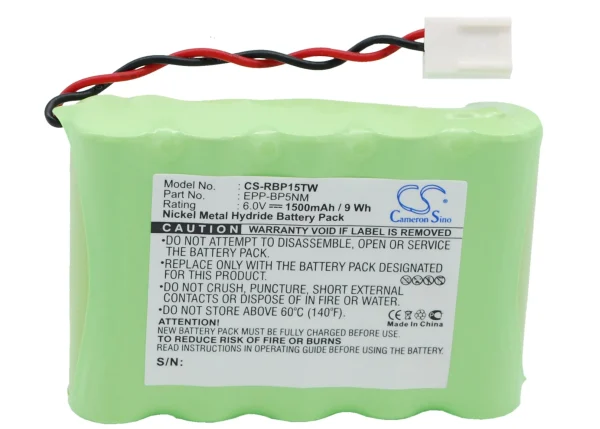 Ritron & RT-15H, BP5NM, JBC100, JBC15H, Jobcom Series Replacement Battery 1500mAh