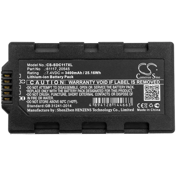 Sokkia Juniper Mesa Field, Topcon Tesla Series Replacement Battery 3400mAh / 25.16Wh