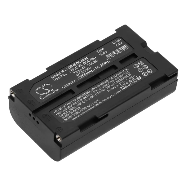 Sokkia a SET300, DL30, GIR1600 DGPS Receiver, GIR1600 GPS Receiver, GM52-S Series Replacement Battery 2200mAh / 16.28Wh - Image 4