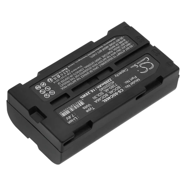 Sokkia a SET300, DL30, GIR1600 DGPS Receiver, GIR1600 GPS Receiver, GM52-S Series Replacement Battery 2200mAh / 16.28Wh - Image 2