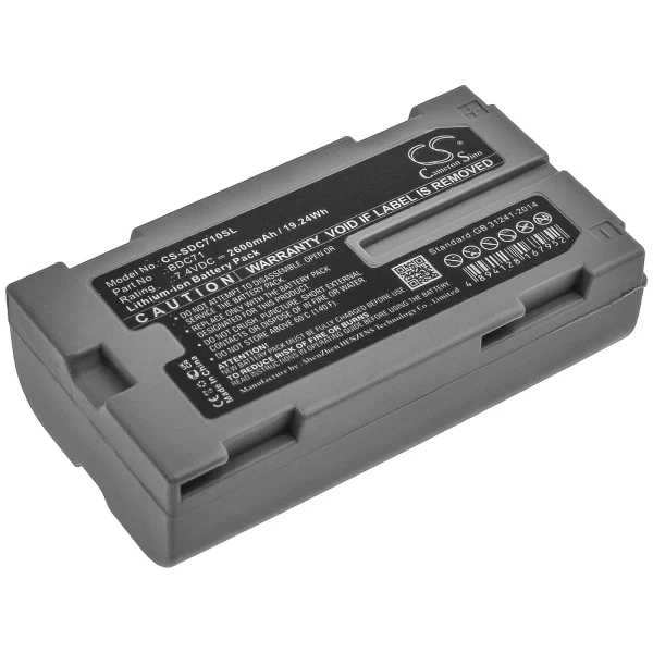 Sokkia 3D Layout Navigator LN-150, Pipe Laser TP-L6 Series Replacement Battery 2600mAh / 19.24Wh - Image 5