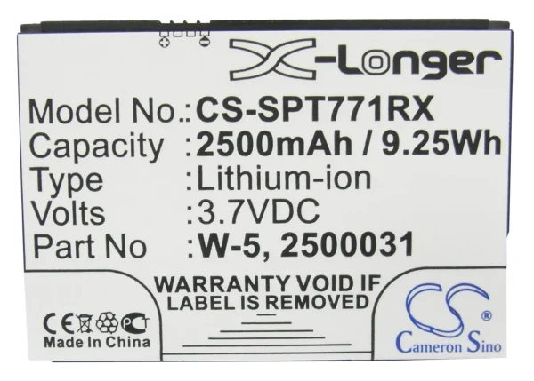 Sprint AirCard 770S, AirCard 771S Series Replacement Battery 2500mAh / 9.25Wh