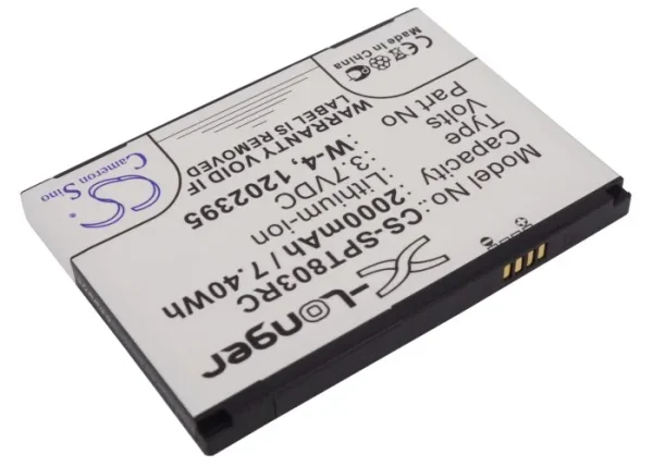 Sprint 803S 4G LTE, Aircard 803S, SWAC803SMH Series Replacement Battery 2000mAh / 7.40Wh - Image 2