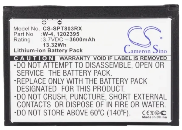 Sierra Wireless 803S 4G LTE, Aircard 803S, AirCard SW760, SWAC803SMH Series Replacement Battery 3600mAh / 13.32Wh