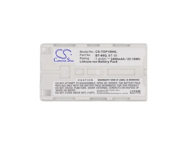 Hioki LR8410, LR8510, LR8511 Series Replacement Battery 3400mAh / 25.16Wh