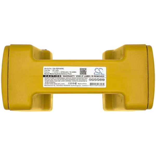 Topcon GTS-500, GTS-501, GTS-502, GTS-700, GTS-701 Series Replacement Battery 2700mAh / 19.44Wh