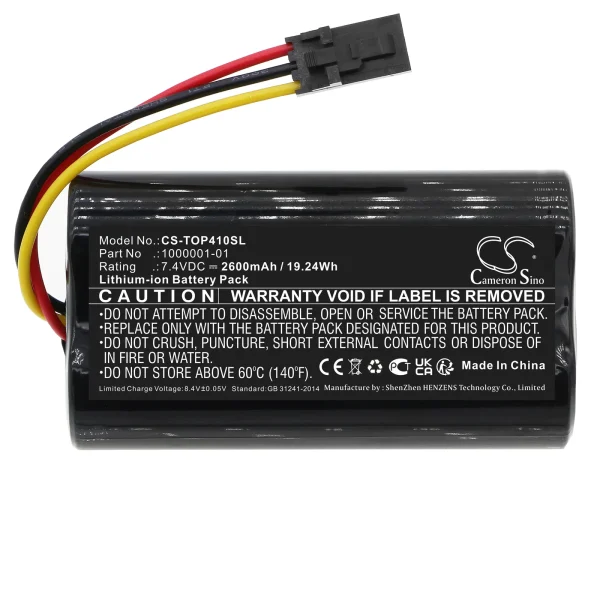 Topcon Hiper GPS SR, SR GPS, TPSWT41 Series Replacement Battery 2600mAh / 19.24Wh