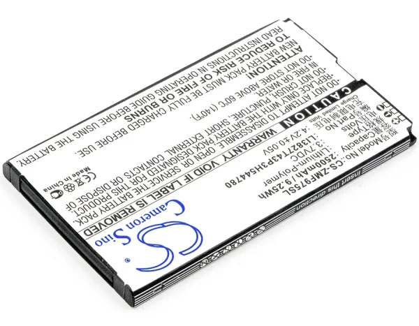 ZTE 303ZT, 305ZT, 306ZT, MF975, MF975S Series Replacement Battery 2500mAh / 9.25Wh - Image 5