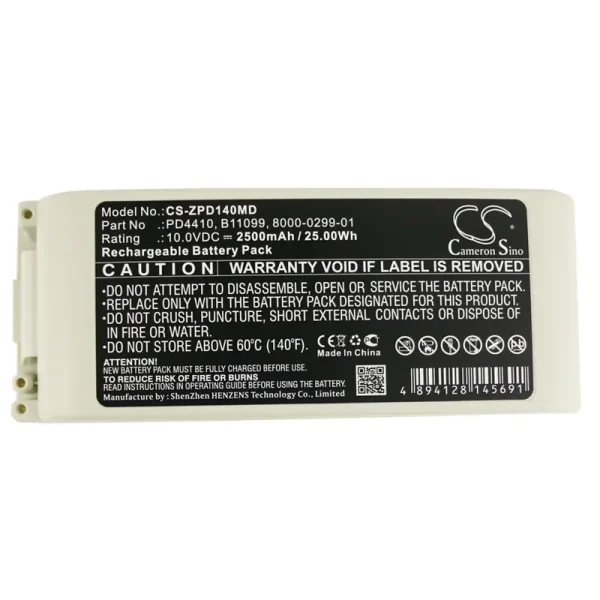 ZOLL 8000-0299-01, 8000-0299-10, AED Pro Defibrillator, Defibrillator NTP2 Series Replacement Battery 2500mAh / 25.00Wh