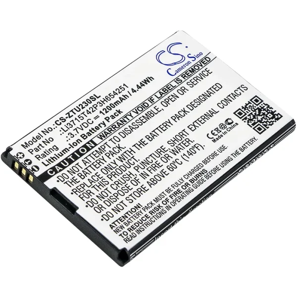 AT&T Home Base Z700, Home Base Z700A, Z700, Z700A Series Replacement Battery 1200mAh / 4.44Wh - Image 4