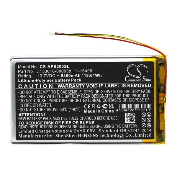 Appareo Stratus 2, Stratus 2S, Stratus 3, Series Replacement Battery 5300mAh / 19.61Wh