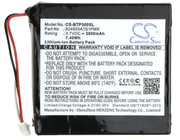 Blaupunkt TravelPilot TP300 Series Replacement Battery 2000mAh / 7.40Wh