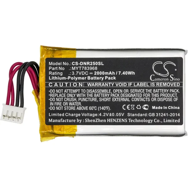 DeLorme AG-008727-201, INCRH20, INRCH25, InReach Explorer Series Replacement Battery 2000mAh / 7.40Wh