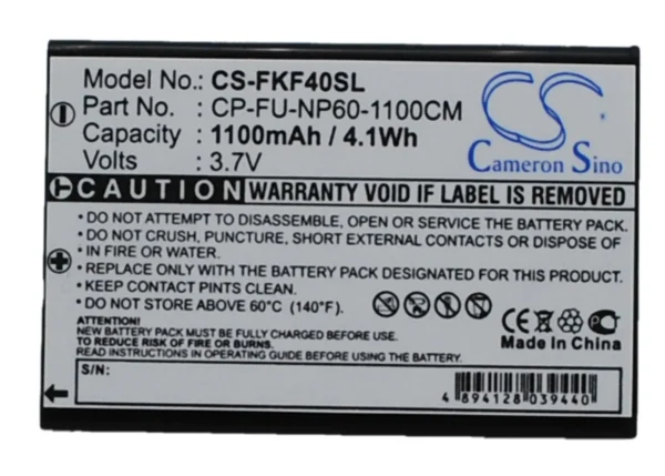 Falk CROSS, IBEX, IBEX 30, IBEX 40 Series Replacement Battery 1100mAh/4.07Wh