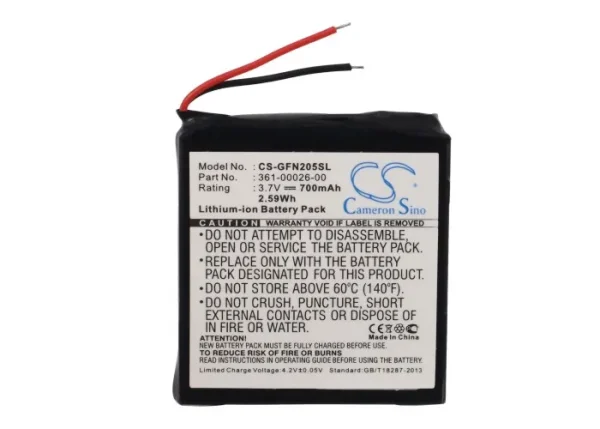 Garmin forerunner 205, forerunner 305, forerunner 305i, Series Replacement Battery 700mAh / 2.59Wh