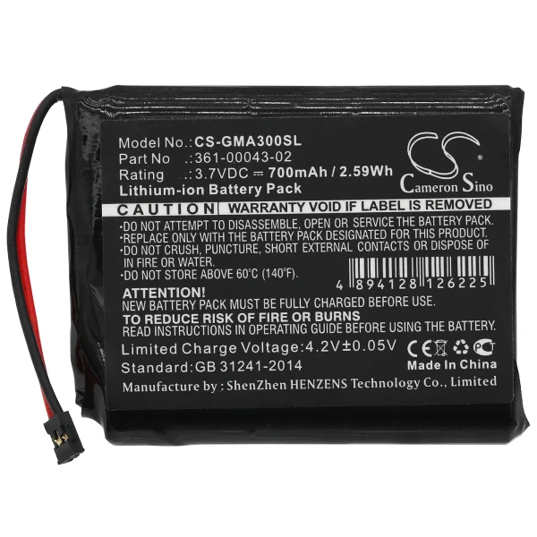 Garmin 010-01690-00, Approach G30 Series Replacement Battery 700mAh / 2.59Wh