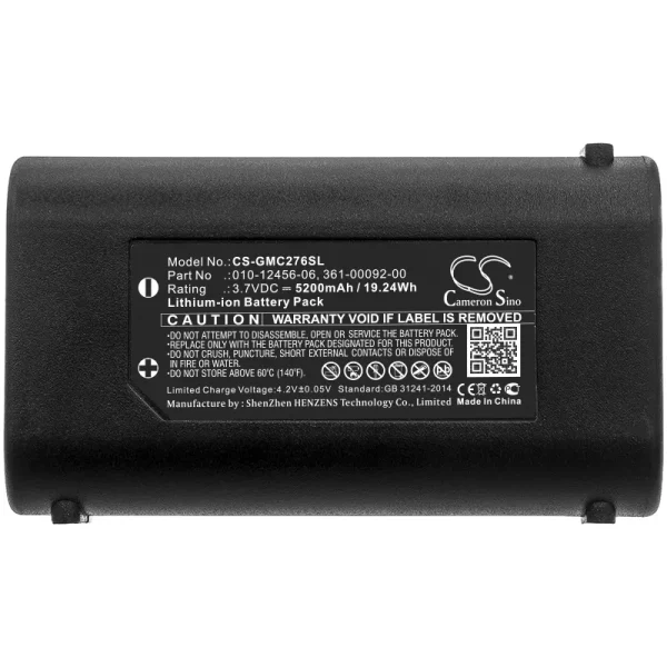 Garmin GPSMAP 276Cx Series Replacement Battery 5200mAh / 19.24Wh