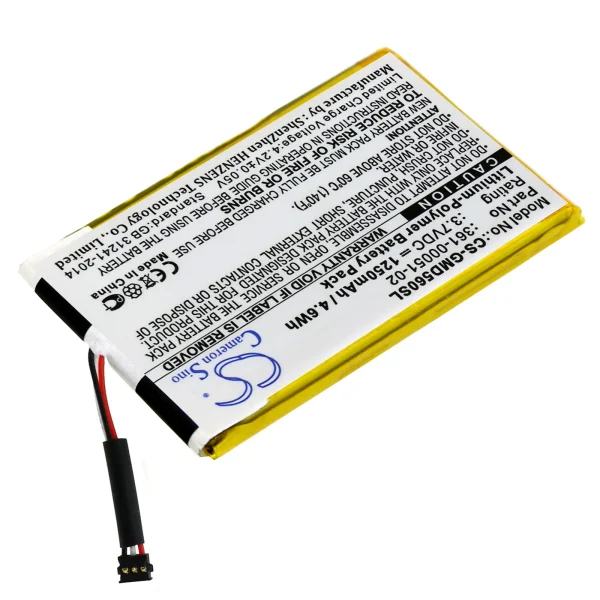 Garmin Dezl 560LMT, Dezl 560LT, Dezl 650LM, nuvi 52LM 5'' Series Replacement Battery 1250mAh / 4.63Wh - Image 5