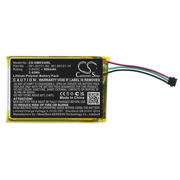 Garmin Edge 530, Edge 830 Series Replacement Battery 900mAh / 3.42Wh