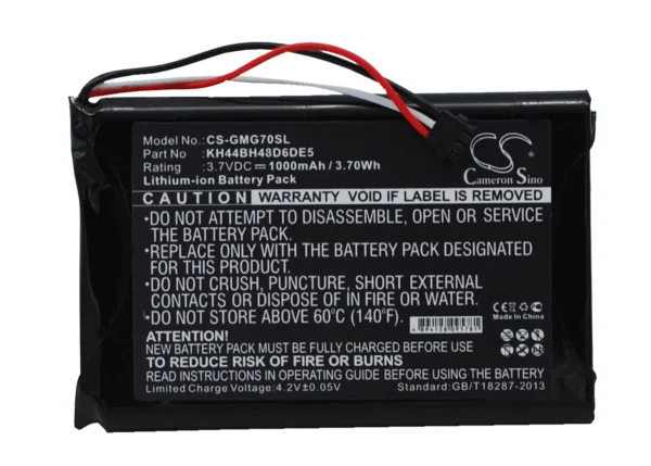 Garmin Approach G7 Series Replacement Battery 1000mAh / 3.70Wh