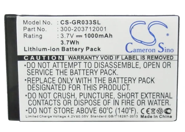 Rikaline 6030, GPS-6033 Series Replacement Battery 1000mAh