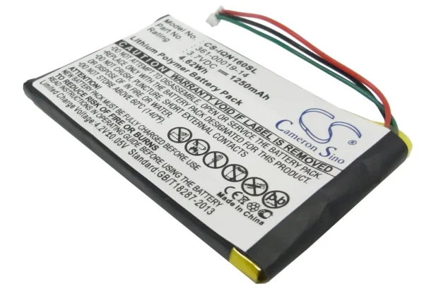 Garmin Nuvi 1690, Nuvi 1690T, Nuvi 1695, Series Replacement Battery 1250mAh / 4.63Wh - Image 5