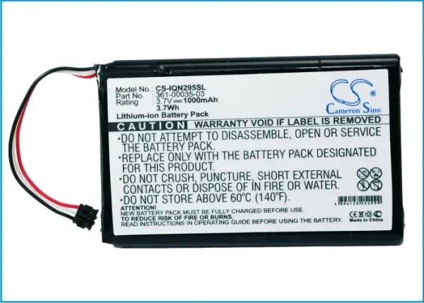 Garmin 010-01316-00, A3AVDG03, Nuvi 2405, Nuvi 2405LT Series Replacement Battery 1000mAh / 3.70Wh - Image 3