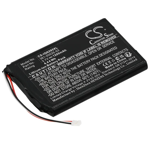 Garmin 010-01316-00, A3AVDG03, Nuvi 2405, Nuvi 2405LT Series Replacement Battery 1200mAh / 4.44Wh - Image 5