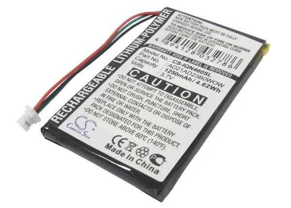 Garmin Nuvi 465, Nuvi 465LTM, Nuvi 465T, Series Replacement Battery 1250mAh - Image 3