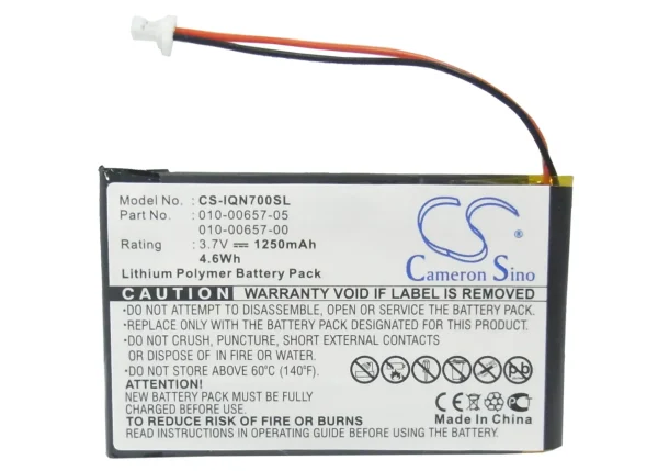 Garmin Nuvi 700 ( 2 wires ) Series Replacement Battery 1250mAh