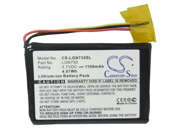 LG LN700, LN704, LN705, LN710 Series Replacement Battery 1100mAh