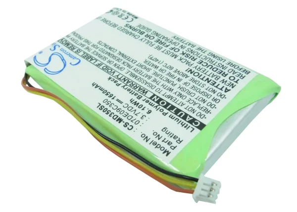 Medion GoPal PNA350, GoPal PNA350-S, PNA350, Series Replacement Battery 1650mAh - Image 2