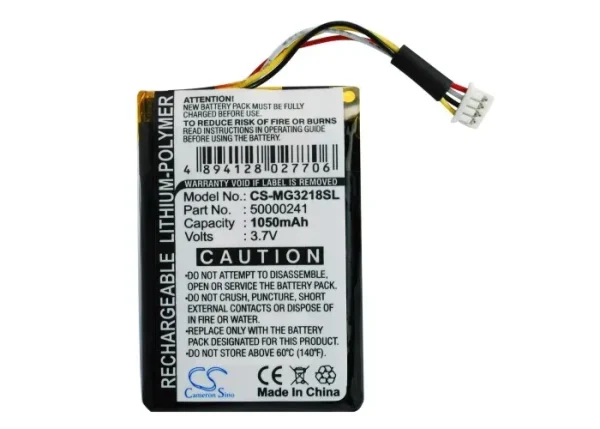 Typhoon MyGuide m imove 3218, MyGuide PND 3218 Series Replacement Battery 1050mAh