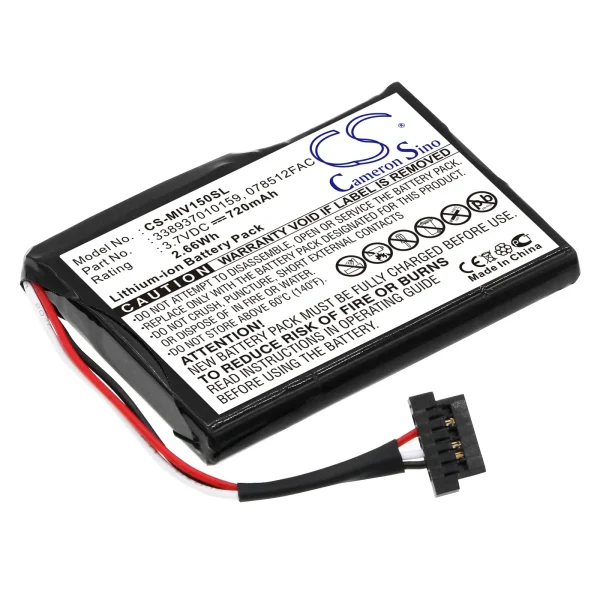 Mitac Mio Moov 150 Series Replacement Battery 720mAh - Image 4