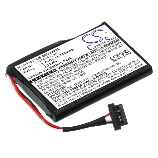 Mitac Mio  Moov 360u, Mio Moov 300, Mio Moov 301, Mio Moov 310 Series Replacement Battery 750mAh - Image 4